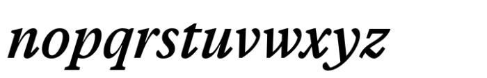 Vitruv Text Medium Italic Font LOWERCASE