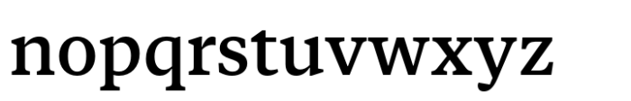 Vitruv Text Medium Font LOWERCASE