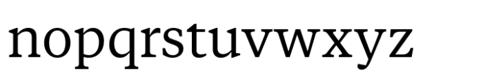 Vitruv Text Regular Font LOWERCASE