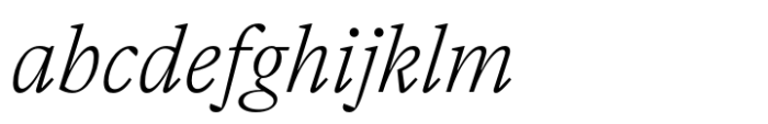 Vitruv Text Thin Italic FONT