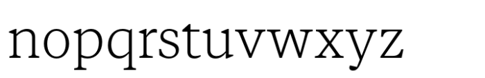 Vitruv Text Thin Font LOWERCASE