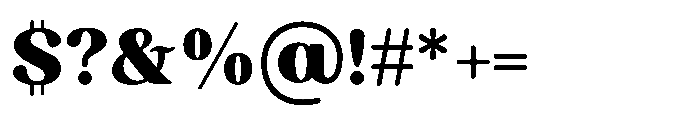 Vivala Brush Font OTHER CHARS