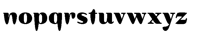 Vivala Brush Font LOWERCASE