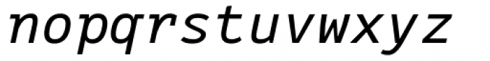 Vivala Code Italic Font LOWERCASE