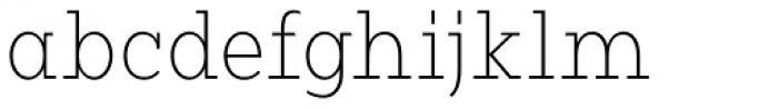 Vivala G Slab Thin Condensed Font LOWERCASE