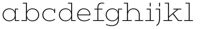 Vivala G Slab Thin Font LOWERCASE