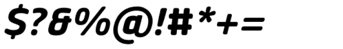 Vivala Sans Round Bold Italic Font OTHER CHARS