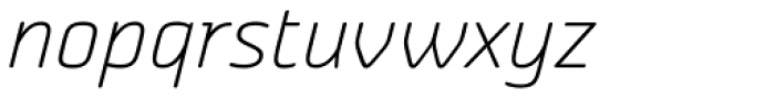 Vivala Sans Round ExtraLight Italic Font LOWERCASE