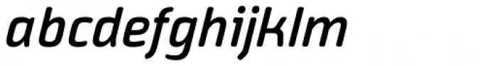Vivala Sans Round Medium Italic Font LOWERCASE