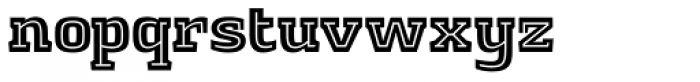 Vivala Slab Extra Bold Inline Font LOWERCASE