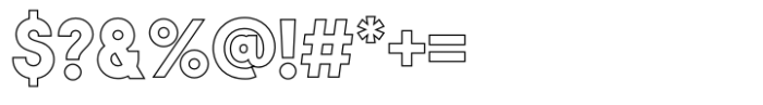 Vivexa Outline Bold Font OTHER CHARS