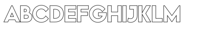 Vivexa Outline Bold Font UPPERCASE