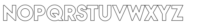 Vivexa Outline Extra Bold Font UPPERCASE