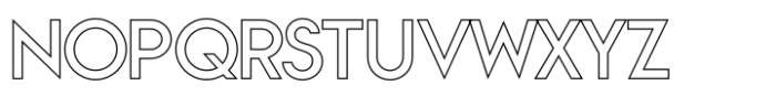 Vivexa Outline Extra Light Font UPPERCASE