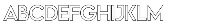 Vivexa Outline Light Font UPPERCASE