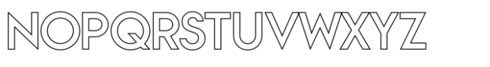 Vivexa Outline Light Font UPPERCASE