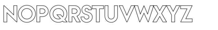 Vivexa Outline Medium Font UPPERCASE