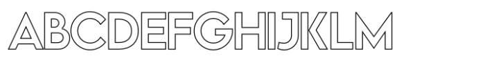 Vivexa Outline Regular Font UPPERCASE