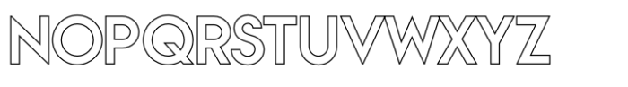 Vivexa Outline Regular Font UPPERCASE