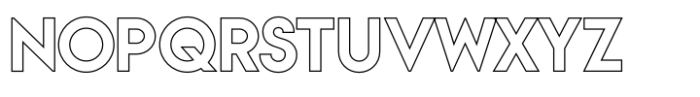 Vivexa Outline Semi Bold Font UPPERCASE
