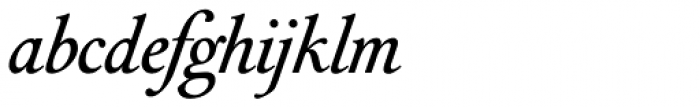 Vizille Medium Italic Font LOWERCASE