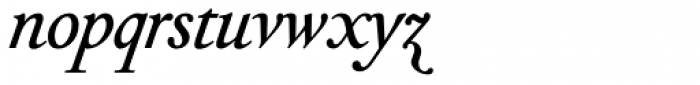 Vizille Medium Italic Font LOWERCASE