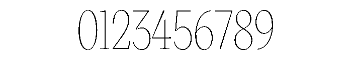 VictorNarrow 10Hairline Font OTHER CHARS