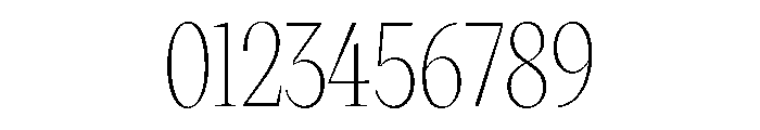 VictorNarrow 20Thin Font OTHER CHARS