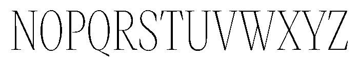 VictorNarrow 20Thin Font UPPERCASE