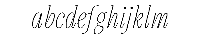 VictorNarrow 25ThinItalic FONT