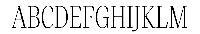 VictorNarrow 30Light Font UPPERCASE