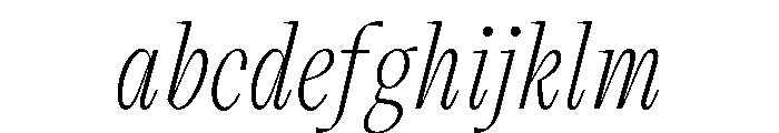 VictorNarrow 35LightItalic FONT