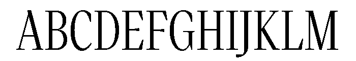 VictorNarrow 40Regular Font UPPERCASE