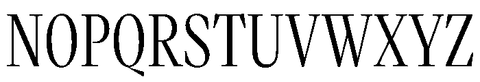VictorNarrow 40Regular Font UPPERCASE