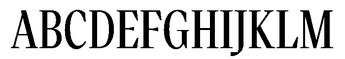 VictorNarrow 50Medium Font UPPERCASE