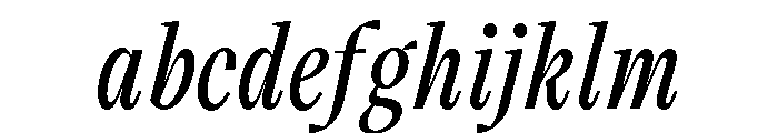 VictorNarrow 55MediumItalic FONT