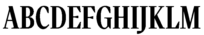VictorNarrow 60Semibold Font UPPERCASE