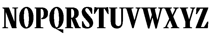 VictorNarrow 70Bold Font UPPERCASE