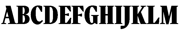 VictorNarrow 80Black Font UPPERCASE