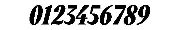 VictorNarrow 85BlackItalic Font OTHER CHARS