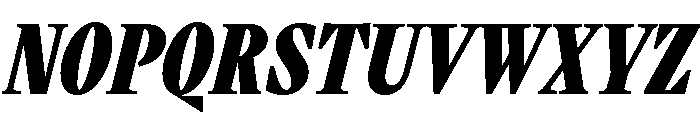 VictorNarrow 85BlackItalic Font UPPERCASE