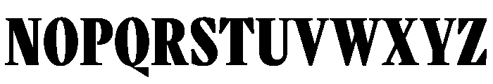 VictorNarrow Black Instance Font UPPERCASE