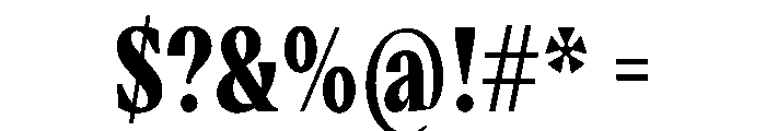VictorNarrow Bold Instance Font OTHER CHARS