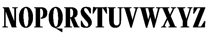 VictorNarrow Bold Instance Font UPPERCASE