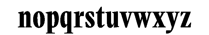 VictorNarrow Bold Instance Font LOWERCASE
