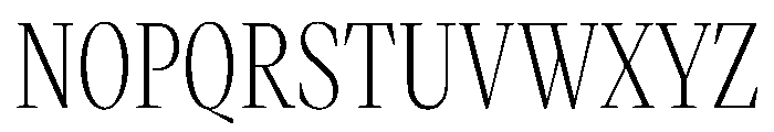 VictorNarrow Light Instance Font UPPERCASE