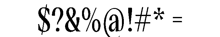 VictorNarrow Medium Instance Font OTHER CHARS