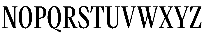 VictorNarrow Medium Instance Font UPPERCASE