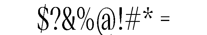 VictorNarrow Regular Instance Font OTHER CHARS