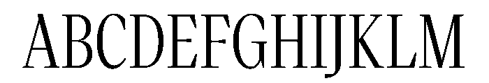 VictorNarrow Regular Instance Font UPPERCASE